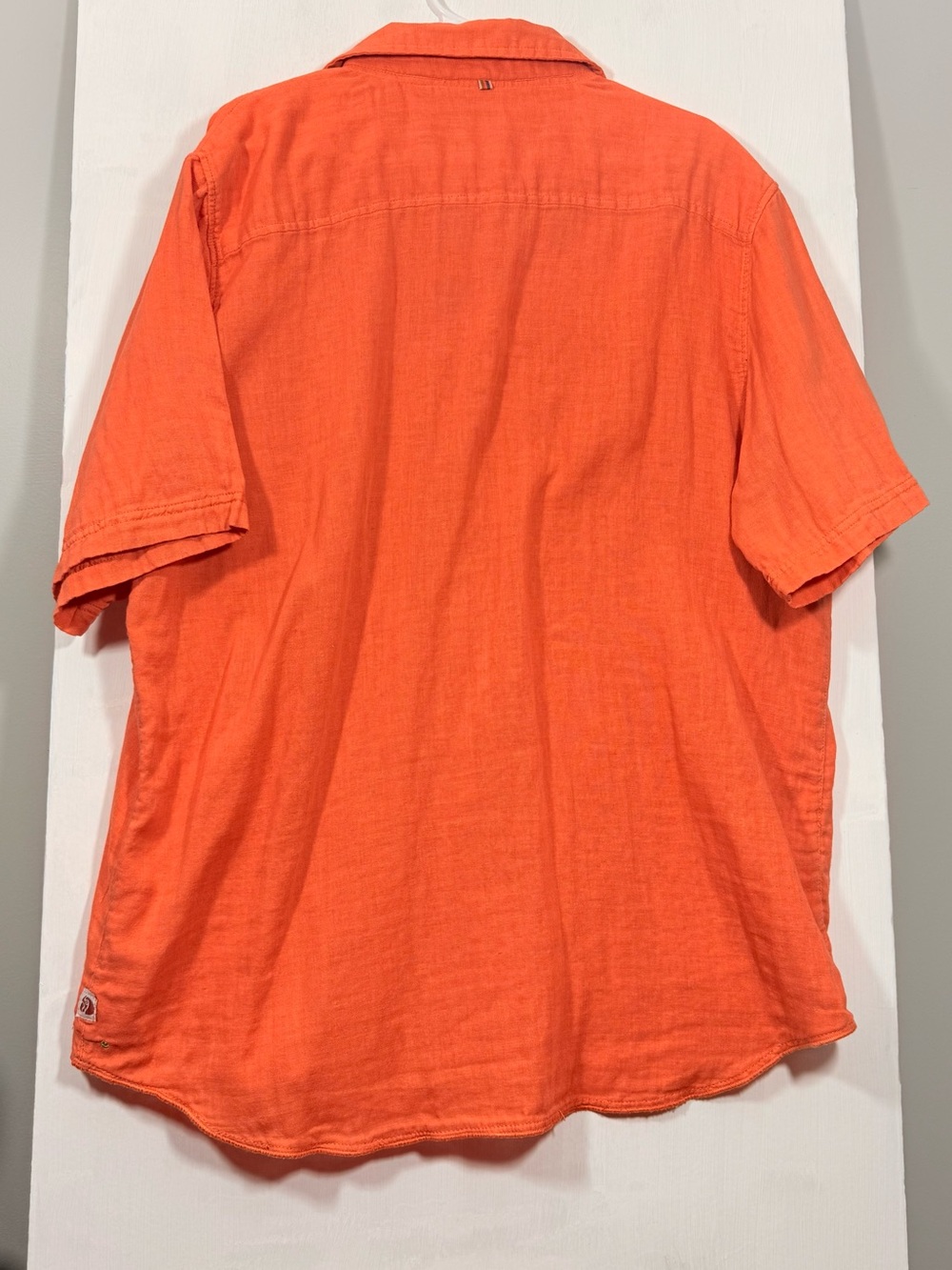 Margaritaville Men's Short Sleeve Button-Up Shirt — Orange - Picture 6 of 15